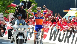 Su primer triunfo profesional en el Tour de Suiza 2011