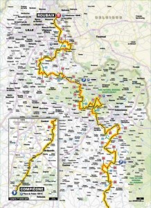 Paris-Roubaix-mapa